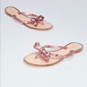 Valentino bow rockstud thong sandals